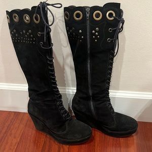 Cordani Suede lace up boots